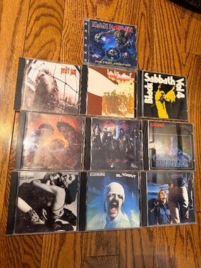 Assorted Lot Bundle Of CD’S Including Black Sabbath, Iron Maiden, Pearl Jam ect!
